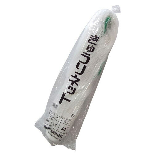 東京戸張 キュウリネット(支柱ネット) 18cm角 1.8m×30m [白緑] WA1830 510382 [カラー:白/緑] 【菜園 ..