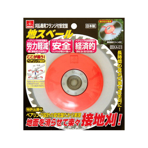 小林鉄工所 草刈機用フランジ付安定盤 地スベール 666636【草刈機 刃 刈払機 チップソー 刈 草刈 替刃 ..