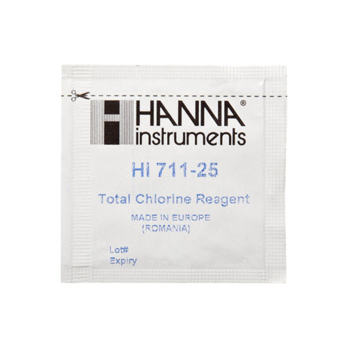 ハンナ 残留塩素試薬 HI711-25 低濃度 全塩素用 粉末試薬（25回分）【ハンナ HANNA 計測機器 測定器 電極 用 用品 HI…