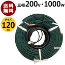 日本ノーデン 農電ケーブル 三相200V 1000W 120m 3-1000【温床器械 温床機器 三相 保温 サーモ 土中 菜園 ハウス 冬 植物 日本農電 ノーデン】【おしゃれ おすすめ】 CB99