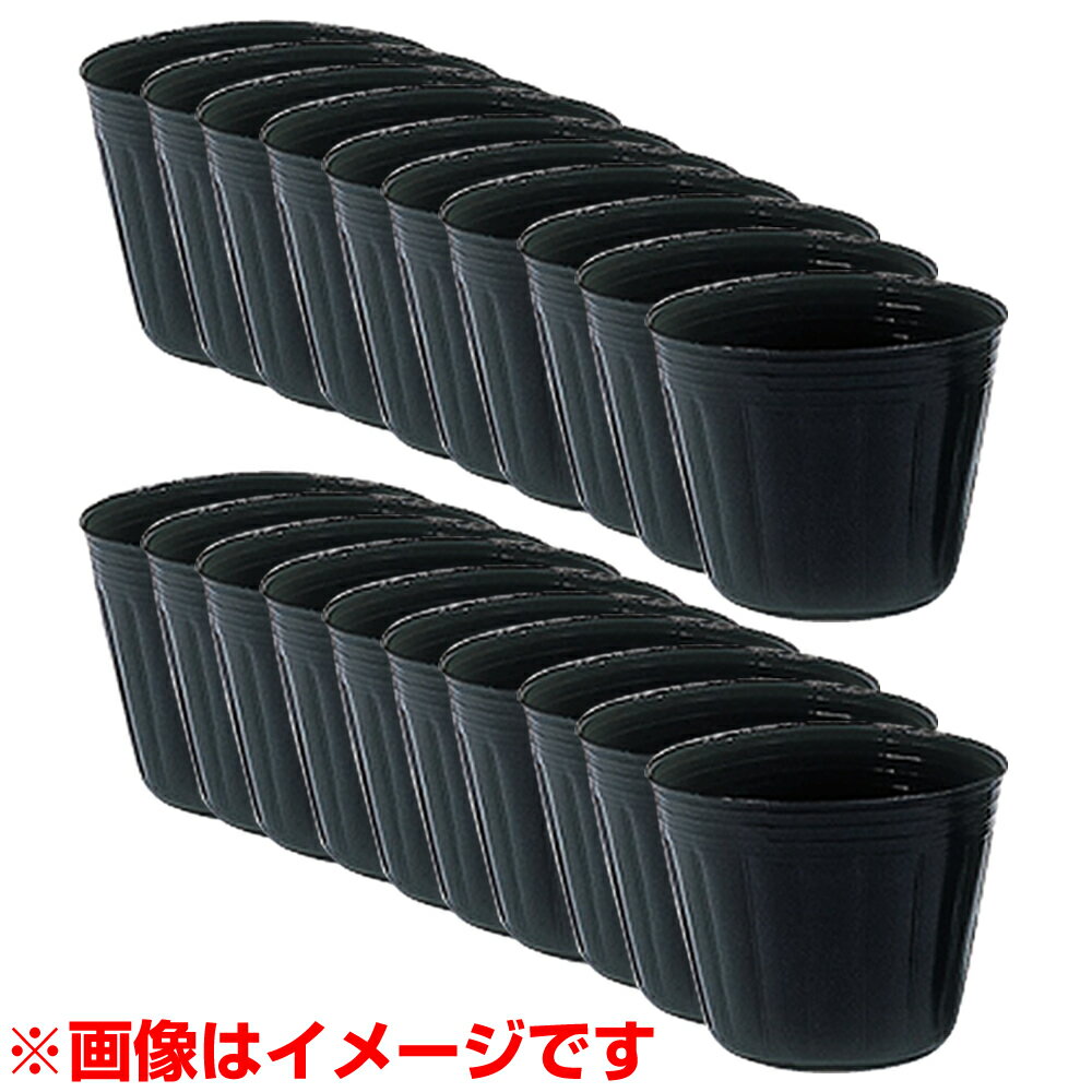 ★在庫限り★第一ビニール ポリポット 12.0cm [黒] (20個入りパック) 【ポリポット 植え替え 植替え 株分け 苗植え 家庭菜園 ガーデニング ビニール製の鉢】【おしゃれ おすすめ】[CB99]のサムネイル
