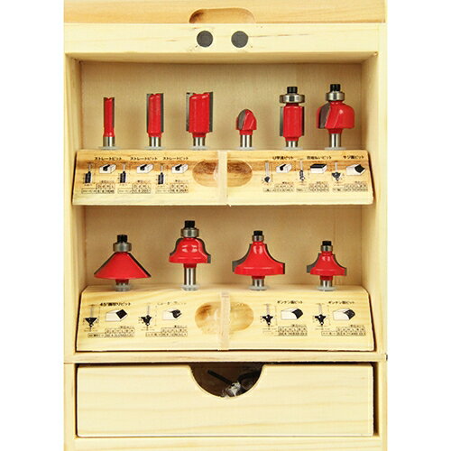 【ポイント10倍】 E-Value 超硬ルータービットセット ERB6-10R 【FJtools E-Value 超硬ルータービット..