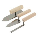 【ポイント10倍】 赤長 左官鏝3点セット 【FJtools 家庭菜園 花壇造り レンガ積み ブロック 日曜大工 左官作業 便利 中塗りごて 柳刃ごて 塗り付け...