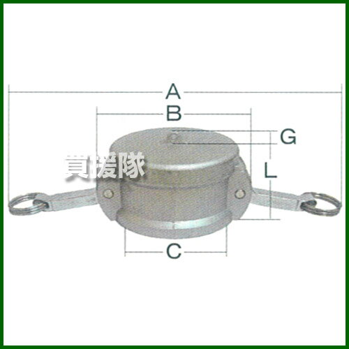 岩崎製作所 ダストキャップ アルミ製 （Type-G） 37G080A 【岩崎製作所 カップリング 継手 継ぎ手 種類 ホース ポンプ 給水 散水 接続 脱着 配管 iwa IWA レバーカップリング アルミ製】【おしゃれ おすすめ】[CB99] 3