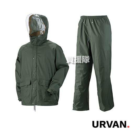URVAN(アーヴァン) レインコート 天の恵み 上下セット OD×ゴールド 3L #3700 【レインコート レインウエア レインウェア レインスーツ 釣り ...