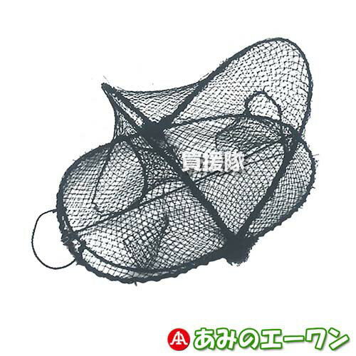 【P5倍】エーワン カニ網 小判型 MDK-200 【カニ網 カニ タコ あなご 小魚 捕獲 魚取り アミ あみ ネット 網 落とし口式 10cm アウトドア ...