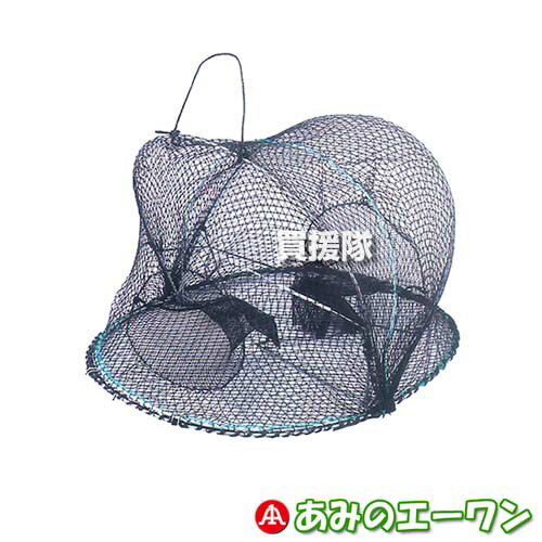 【P5倍】エーワン 小判もんどり 大 DX MDK-400 【ワタリガニ カニ網 カニ 魚 捕獲 魚取り アミ あみ ネット 網 アウトドア キャンプ 用品 ア...