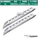 《法人限定》昭和ブリッジ アルミブリッジ GP-S型 4.0t/2本セット 450幅 セーフベロ GP-300-45-40S 【小型 中型 建機用 農機用 鉄シ...