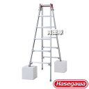 ★ポイント最大10倍&最大400円OFFクーポン★8月1日限定★長谷川工業 脚部伸縮式 脚立 はしご兼用 RYZ-18d 【6段 脚部伸縮 アルミ 踏み台 台 ...