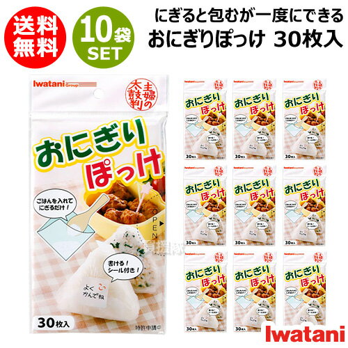 岩谷マテリアル おにぎりぽっけ 30枚入×10セット 約16×16mm ONI-P 【おにぎりシート おにぎりポッケ 素..