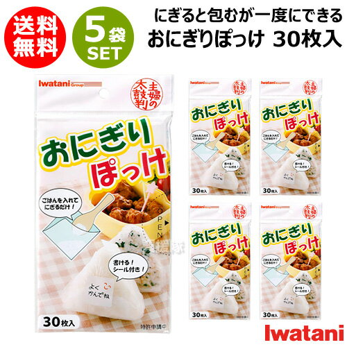 岩谷マテリアル おにぎりぽっけ 30枚入×5セット 約16×16mm ONI-P 【おにぎりシート おにぎりポッケ 素..