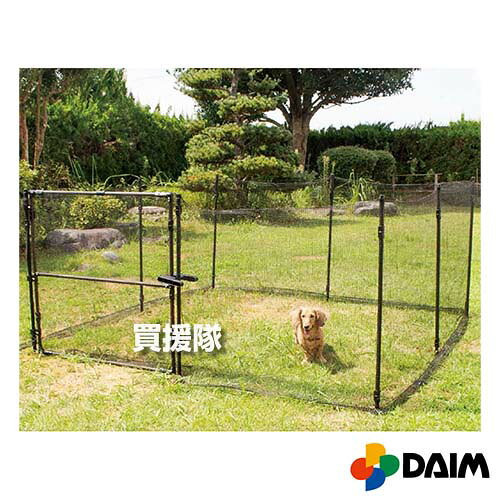 第一ビニール おてがるドッグランセット 1m×8m 【daim 犬 用 ドッグランフェンス 柵 フェンス ドア付き..