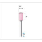 【ポイント10倍】ナカニシ 軸付砥石(1Pk(袋)=10本入)粒度#80 ピンク 円筒 外径6mm 42415 【DIY 工具 TRUSCO トラスコ 】【おしゃれ おすすめ】[CB99]