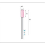 【ポイント10倍】ナカニシ ロングシャフト軸付砥石 10本入 円筒型 φ6×13×軸φ3 WA #80 42652 【DIY 工具..