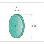 【ポイント10倍】ナカニシ グリーンホイールゴム砥石 10枚入 φ25×2×穴φ1.8 WA #220 47862 【DIY 工具 TRUSCO トラスコ 】【おしゃれ おすすめ】[CB99]