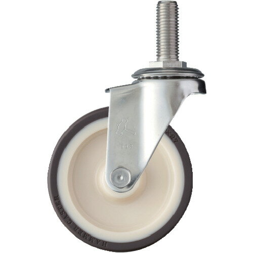 【ポイント10倍】ハンマー EAシリーズオールステンレス 旋回式ウレタン車輪(ローラーベアリング)100mm ..