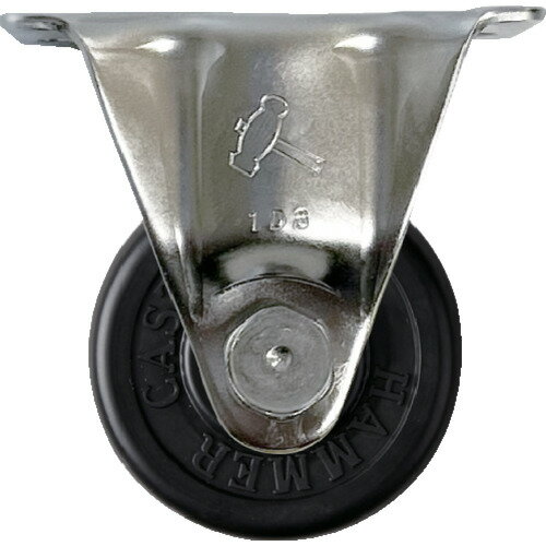 【ポイント10倍】ハンマー Sシリーズオールステンレス 固定式ゴム車輪(ローラーベアリング)50mm 320SR-..