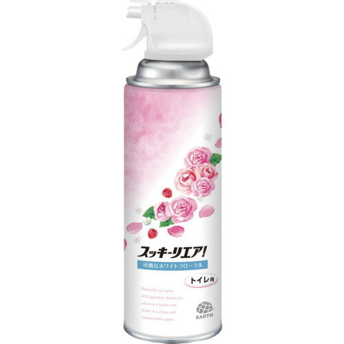 【ポイント10倍】アース 消臭芳香スプレー スッキーリエア！トイレ用 可憐なホワイトフローラル 223616 【DIY 工具 TRUSCO トラスコ 】【おしゃれ おすすめ】[CB99]