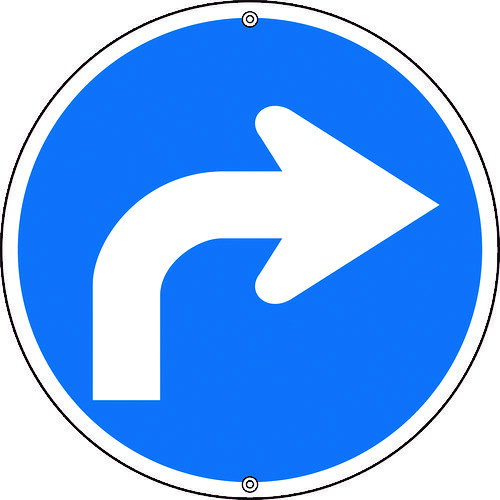 乐天商城 - 【ポイント10倍】緑十字 道路標識・構内用 →指定方向外進行禁止 道路311-B右 600mmΦ スチール 133154 【DIY 工具 TRUSCO トラスコ 】【おしゃれ おすすめ】[CB99]