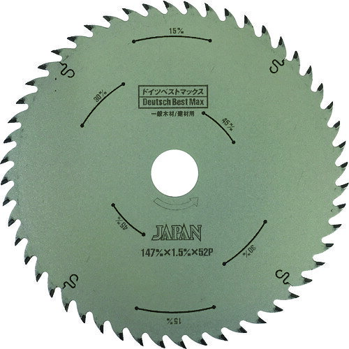 【ポイント10倍】チップソージャパン 『ベストマックス/フッ素』一般木工用/集成材用 147×52P DB52-147..