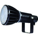 【ポイント10倍】日動工業(株) NICHIDO エコビックLED投光器100W 常設用 スポット アース付 電線2m 本体黒、電球黒 ATL-E100J-SB...