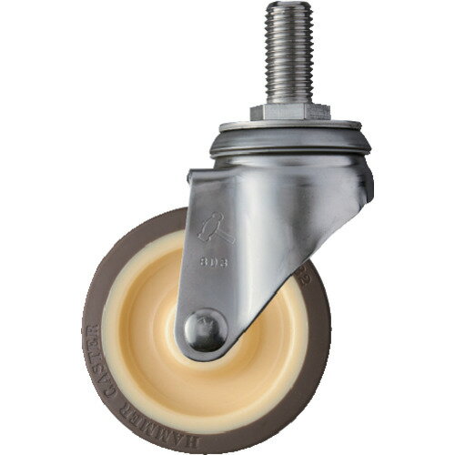 【ポイント10倍】ハンマー SAシリーズオールステンレス 旋回式ウレタン車輪(ローラーベアリング)100mm ..