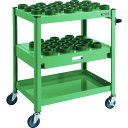 【ポイント10倍】トラスコ中山(株) TRUSCO TCW型ツーリングワゴン HSK63A BT40 NT40 45個 スライド棚付 GN色 TCW-TE02C...