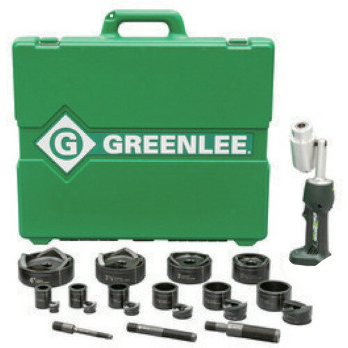 【ポイント10倍】Ridge Tool Company GREENLEE インテリパンチ7トン 電動コードレス油圧パンチャーセッ..