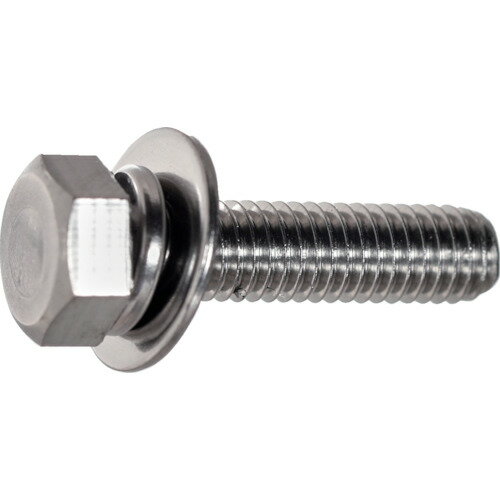 【ポイント10倍】トラスコ中山(株) TRUSCO 座金・バネ座金組込六角ボルト(ステンレス) P=3 M4×10 270本入 ヘキサゴンパック S019-04...