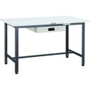 【ポイント10倍】トラスコ中山(株) TRUSCO 軽荷重作業台(300kg)AE型 1800X750XH740 薄型1段引出付 ホワイト色 AE-1800UD...
