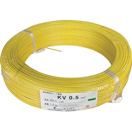 【ポイント10倍】KHD KV0.5 黄 200m KV0.5SQ-03-200M 【DIY 工具 TRUSCO トラスコ 】【おしゃれ おすすめ】[CB99]