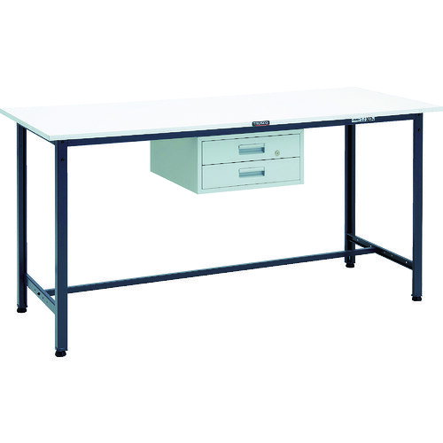 【ポイント10倍】トラスコ中山(株) TRUSCO 軽荷重立作業台(300kg)HAE型 1800X750XH900 2段引出付 ダークグレー色 HAE-1800F2_DG 【DIY 工具 TRUSCO トラスコ 】【おしゃれ おすすめ】[CB99]