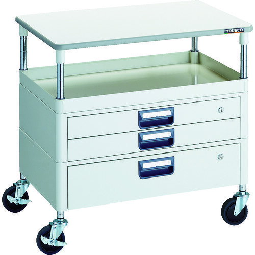 【ポイント10倍】トラスコ中山(株) TRUSCO ツールワゴン フェニックスワゴン 省音 750X500 H740 引出付..