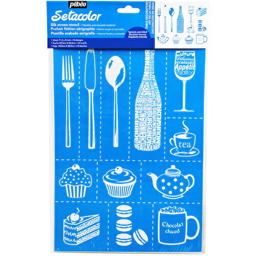 【ポイント10倍】ペベオ・ジャポン(株) Pebeo シルクスクリーンステンシル型 A4 テーブルデコレーショ..