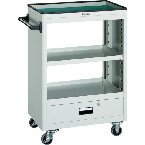 【ポイント10倍】トラスコ中山(株) TRUSCO ツールワゴン 600X400 深型1引出付 ヤンググリーン NTS-601-..