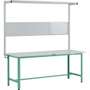 【ポイント10倍】トラスコ中山(株) TRUSCO 軽荷重作業台(300kg)AE型 1800X750XH1948(全高) ツールハンガーフルセット付 ヤンググ...