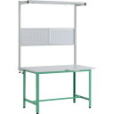 【ポイント10倍】トラスコ中山(株) TRUSCO 軽荷重作業台(300kg)AE型 1200X600XH1948(全高) ツールハンガーフルセット付 ヤンググ...