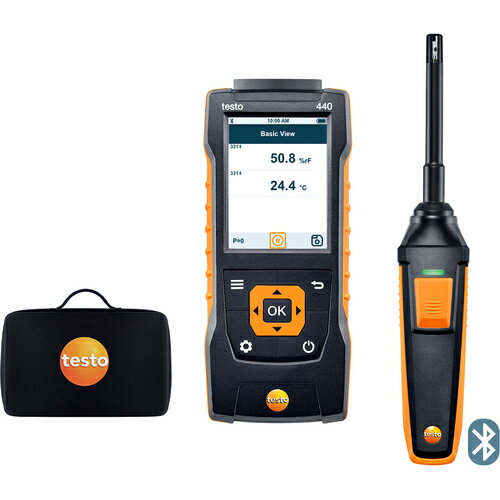 【ポイント10倍】(株)テストー TESTO 温湿度計 testo 440 温湿度プローブセット 0563_4404 【DIY 工具 ..