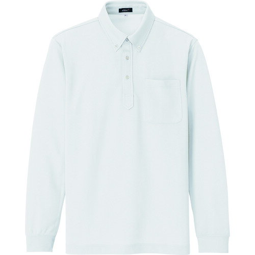 【ポイント10倍】アイトス 吸汗速乾(クールコンフォート)長袖ボタンダウンポロシャツ(男女兼用) ホワイト L 10598-001-L 【DIY 工具 TRUSCO トラスコ 】【おしゃれ おすすめ】[CB99]