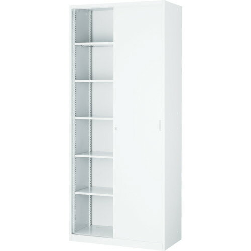 【ポイント10倍】トラスコ中山(株) TRUSCO ユニット型壁面書庫 D400 スチール引違い H2100 W色 UFSRW-2..