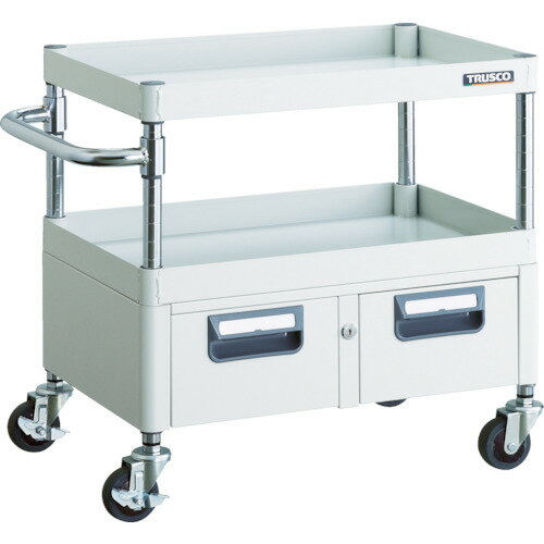 【ポイント10倍】トラスコ中山(株) TRUSCO ツールワゴン フェニックスワゴン 省音 600X400XH600 2列引..