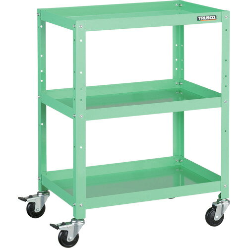 【ポイント10倍】トラスコ中山(株) TRUSCO ツールワゴン ラビットワゴン 600X400 ゴム車輪 ヤンググリ..