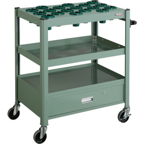 【ポイント10倍】トラスコ中山(株) TRUSCO TCW型ツーリングワゴン #50X18個 引出し付 緑 TCW-T502DA_GN..