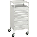 【ポイント10倍】トラスコ中山(株) TRUSCO ミニキャビネットワゴン400X440X880LVR-541付 ホワイト MCW-541W 【DIY 工具 T...