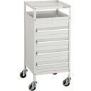 【ポイント10倍】トラスコ中山(株) TRUSCO ミニキャビネットワゴン400X440X880LVR-542付 ホワイト MCW-542W 【DIY 工具 T...