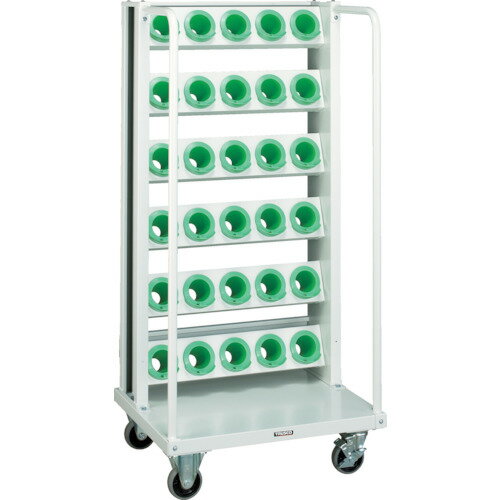 【ポイント10倍】トラスコ中山(株) TRUSCO ツーリングワゴン BT・NT50兼用 30個収納 ロック付 ホワイト..