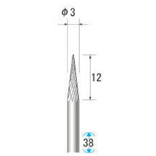 【ポイント10倍】ナカニシ 超硬アロイカッター テーパー(オール超硬) 刃径3mm 刃長11mm 24661 【DIY 工具 TRUSCO トラスコ 】【おしゃれ おすすめ】[CB99]