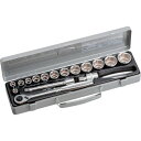 【ポイント10倍】TONE ソケットレンチセット 差込角12.7mm 17pcs 6角(10mm〜) 760MS 【DIY 工具 TRUSCO トラスコ 】【お...