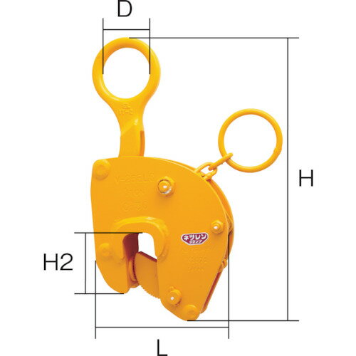 【ポイント10倍】ネツレン V-25ELC型 1TON 竪吊クランプ A2023 【DIY 工具 TRUSCO トラスコ 】【おしゃれ おすすめ】[CB99]