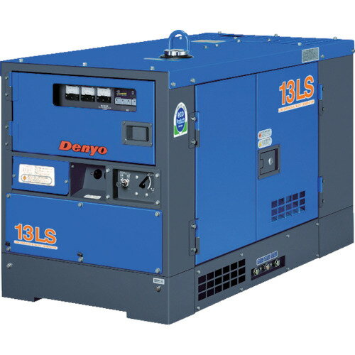 【ポイント10倍】デンヨー(株) Denyo 防音型ディーゼルエンジン発電機 10.5/13kVA(50/60Hz) TLG-13LSY ..